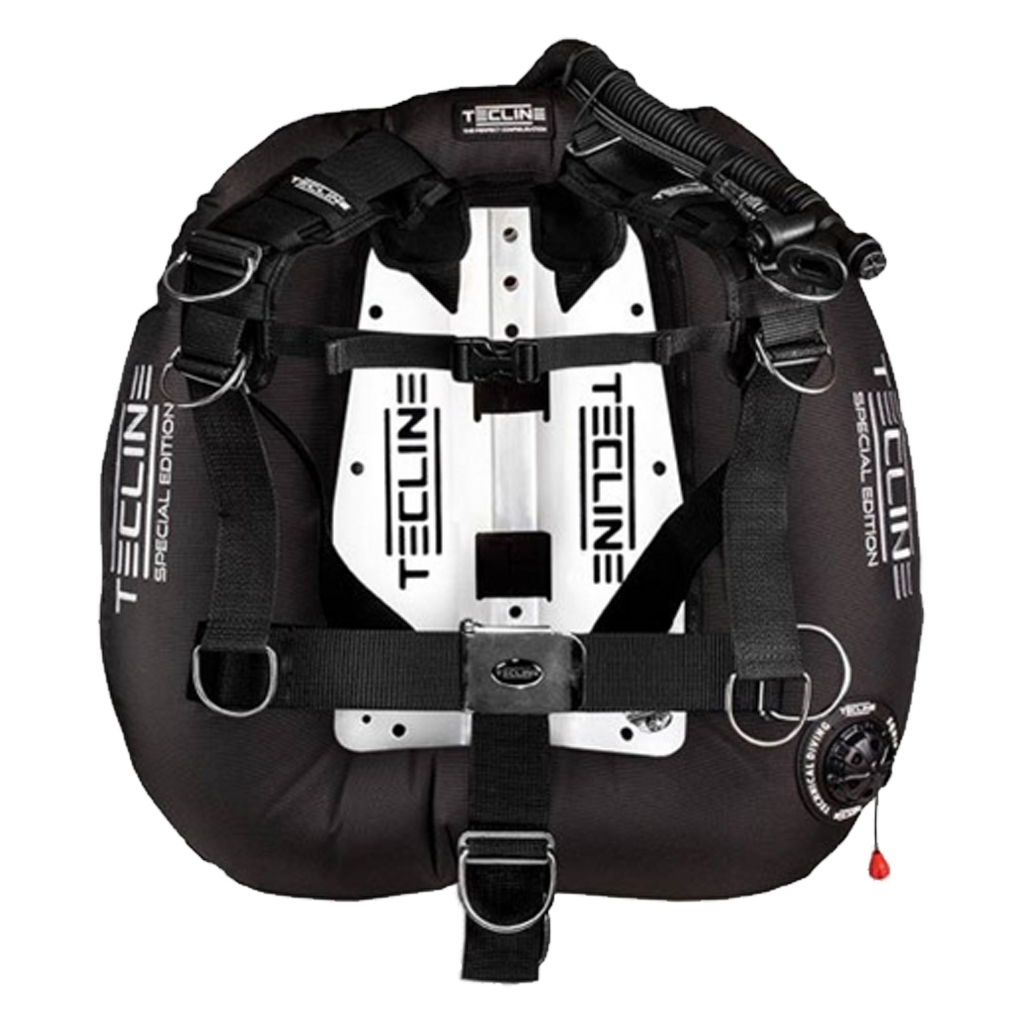 Tecline Donut 22 SE Comfort Harness Backplate and Wing BC Set