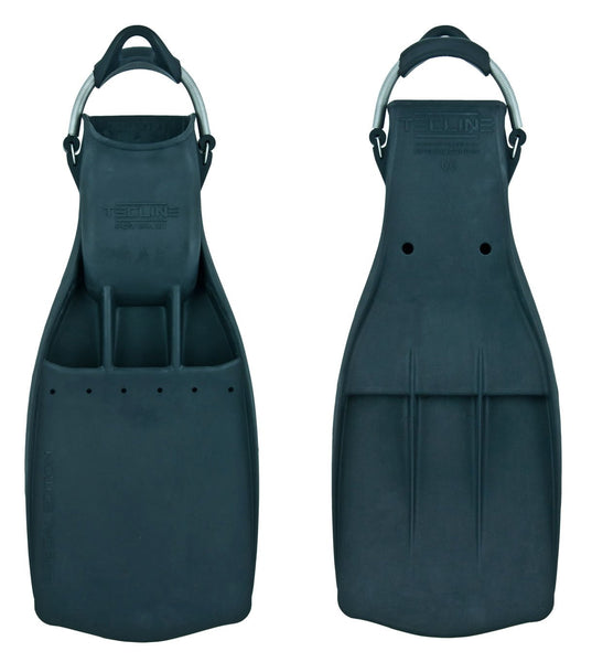 Tecline PowerJet Fins w/ Stainless Steel Spring Straps